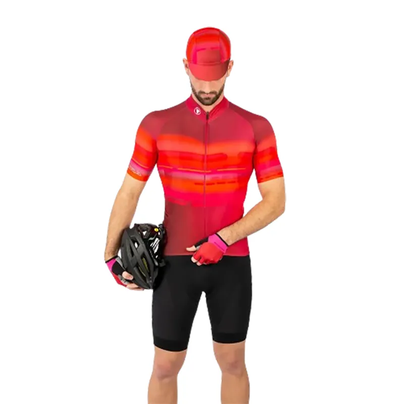 Endura Virtual Texture S/S Jersey LTD Red-5
